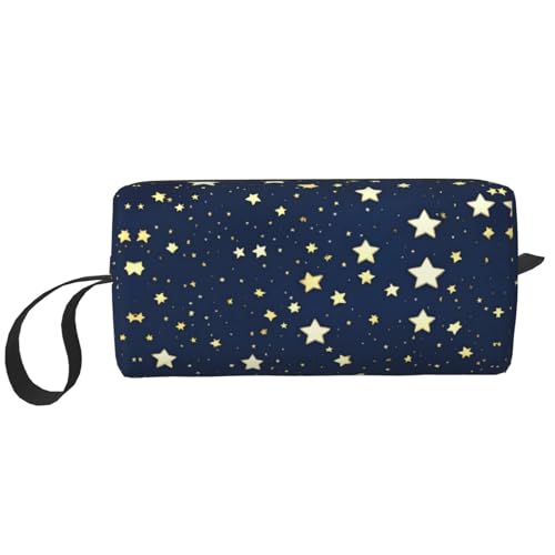 Make-up-Tasche, Motiv: Himmel und Sterne, strapazierfähig, für Damen und Herren, Marineblau, weiß, Einheitsgröße Make-up-Tasche, Motiv: Himmel und Sterne, strapazierfähig, für Damen und Herren, Marineblau, weiß, Einheitsgröße von JEJEA
