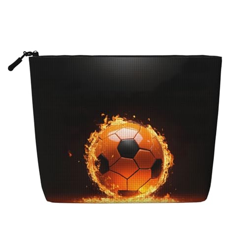 Make-up-Tasche, Reise-Kulturbeutel, Reise-Make-up-Tasche, tragbarer Make-up-Organizer für Damen, Schwarz , Einheitsgröße von JEJEA