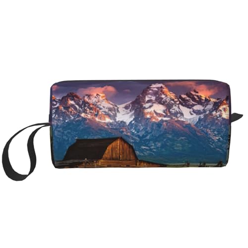 Make-up-Tasche mit Nationalpark-Aufdruck, langlebige Kosmetiktasche, Make-up, Reisetasche, wichtige Geschenke für Damen und Herren, weiß, Einheitsgröße von JEJEA