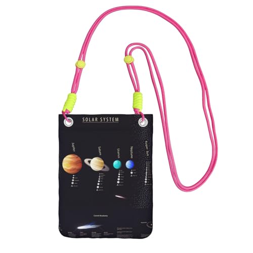 Sonnensystem Jupiter Saturn Print Crossbody Handytasche für Damen und Herren, verstellbarer Riemen, Handygeldbörse, für Reisen und Einkaufen, Fuchusia, Einheitsgröße Sonnensystem Jupiter Saturn Print Crossbody Handytasche für Damen und Herren, verstellbarer Riemen, Handygeldbörse, für Reisen und Einkaufen, Fuchusia, Einheitsgröße von JEJEA