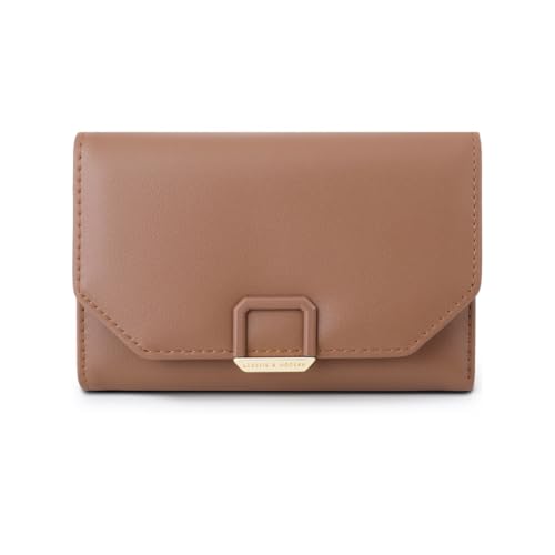 JEKAVA Geldbeutel Damen Groß Portemonnaie Geldbörse Frauen mit 8 Kartenfächer Elegantes Portmonee Leder mit Münzfach Brieftasche Querformat für Frauen (Braun) von JEKAVA