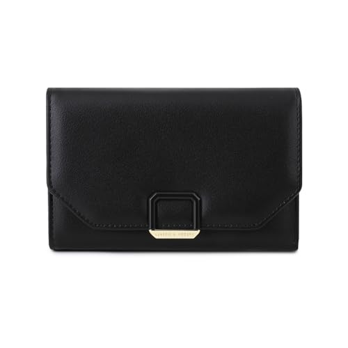 JEKAVA Geldbeutel Damen Groß Portemonnaie Geldbörse Frauen mit 8 Kartenfächer Elegantes Portmonee Leder mit Münzfach Brieftasche Querformat für Frauen (Schwarz) von JEKAVA