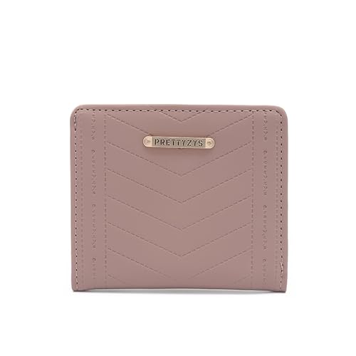 JEKAVA Geldbörse Damen klein Geldbeutel Leder Geldbörse Münzfach Damen Mini Portemonnaie Damen Blockierung und 7 Kartenfächern (Bohnensand) von JEKAVA