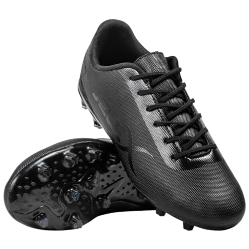 JELEX "Legend Mundial FG Herren Fußballschuhe, FG-Sohle – geeignet für Feste natürliche Oberflächen (Schwarz, EU Schuhgrößensystem, Erwachsene, Herren, Numerisch, M, 43) von JELEX