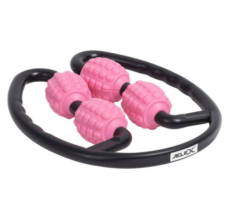 JELEX Massageroller JELEX Massage 4 Rad Massage-Doppelroller, 4 Rollen mit insgesamt 200 Massageknötchen von JELEX