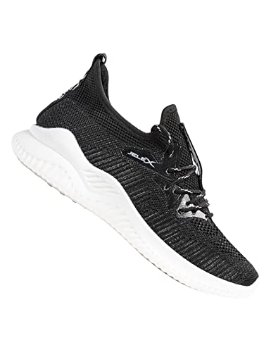 JELEX Pointguard Herren Sneaker schwarz, grau, braun. Sportschuhe mit atmungsaktiven Mesh-Obermaterial/dämpfend rutschfest (Schwarz, eu_Footwear_Size_System, Adult, Men, Numeric, medium, Numeric_40) von JELEX