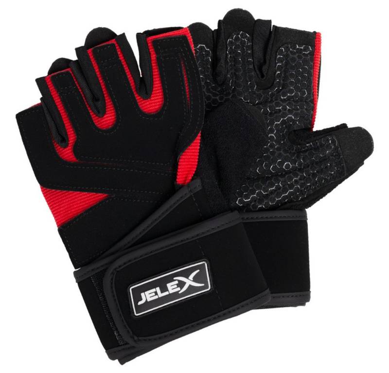 JELEX Trainingshandschuhe Power Premium gepolsterte Trainingshandschuhe leicht gepolsterte Handflächen und genoppte Struktur von JELEX
