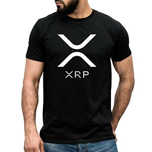 XRP Ripple T-T-Shirts Hemden Gift for Traders - Investors Moon Bull Market Cryptocurrency Black(X-Large) von JELU