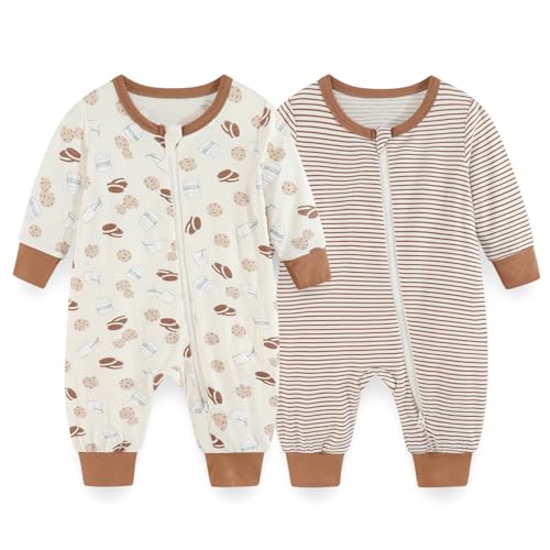 JELYLOVE Unisex Langarm Baby Jungen Mädchen Spieler 0-24 Monate 95% Rayon aus Bambus 5% Elasthan Neugeborene Bekleidung von JELYLOVE