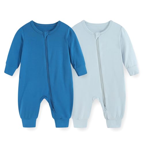 JELYLOVE Unisex Langarm Baby Jungen Mädchen Spieler 0-24 Monate 95% Rayon aus Bambus 5% Elasthan Neugeborene Bekleidung von JELYLOVE
