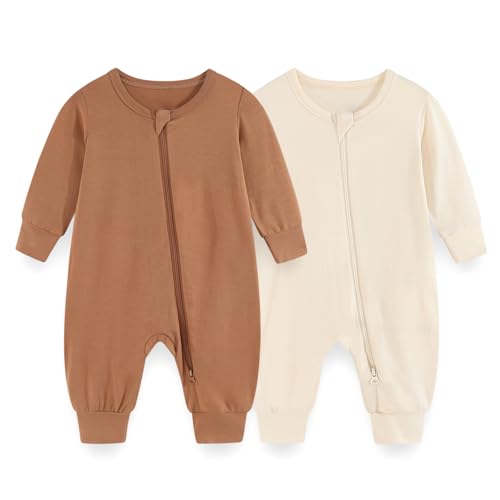 JELYLOVE Unisex Langarm Baby Jungen Mädchen Spieler 0-24 Monate 95% Rayon aus Bambus 5% Elasthan Neugeborene Bekleidung von JELYLOVE