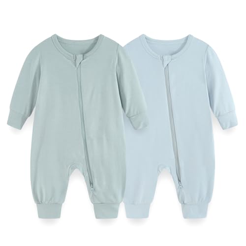 JELYLOVE Unisex Langarm Baby Jungen Mädchen Spieler 0-24 Monate 95% Rayon aus Bambus 5% Elasthan Neugeborene Bekleidung von JELYLOVE