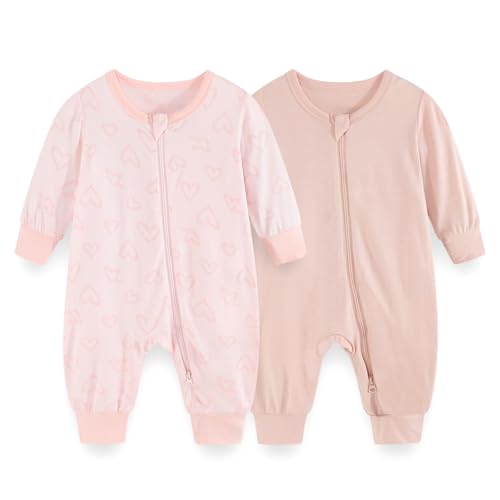 JELYLOVE Unisex Langarm Baby Jungen Mädchen Spieler 0-24 Monate 95% Rayon aus Bambus 5% Elasthan Neugeborene Bekleidung von JELYLOVE