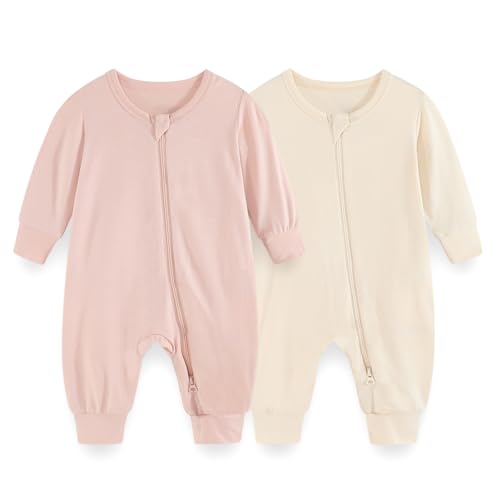 JELYLOVE Unisex Langarm Baby Jungen Mädchen Spieler 0-24 Monate 95% Rayon aus Bambus 5% Elasthan Neugeborene Bekleidung von JELYLOVE