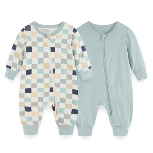 JELYLOVE Unisex Langarm Baby Jungen Mädchen Spieler 0-24 Monate 95% Rayon aus Bambus 5% Elasthan Neugeborene Bekleidung von JELYLOVE