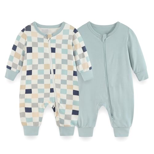JELYLOVE Unisex Langarm Baby Jungen Mädchen Spieler 0-24 Monate 95% Rayon aus Bambus 5% Elasthan Neugeborene Bekleidung von JELYLOVE