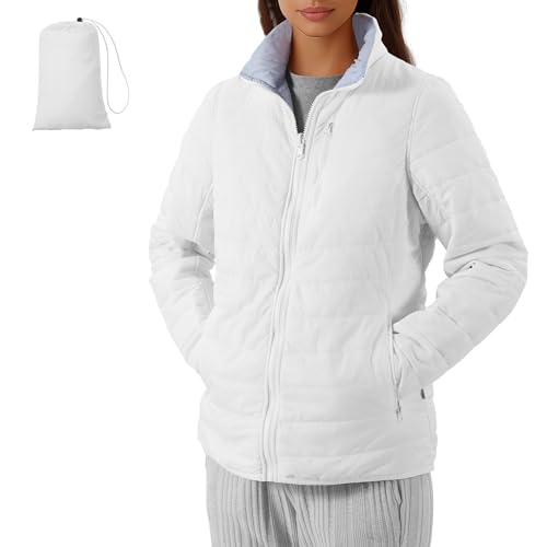 JEMIDI Damen Steppjacke leicht - Wasserabweisende Puffer Jacket - Vegane Daunenjacke wendbar - Leichte Herbst Winter Jacke - 5 Reißverschlusstaschen - Übergangsjacke Isolationsjacke JEMIDI Damen Steppjacke leicht - Wasserabweisende Puffer Jacket - Vegane Daunenjacke wendbar - Leichte Herbst Winter Jacke - 5 Reißverschlusstaschen - Übergangsjacke Isolationsjacke von JEMIDI