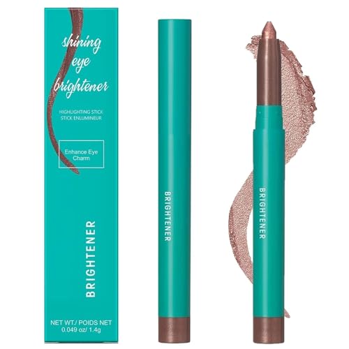 Lidschatten-Eyeliner-Highlighter-Stick – Lidschatten-Schimmerstift – Glitzer-Highlighter-Eyeliner-Stift – Schimmerndes cremiges Augen-Make-up (light brown) von JEMPET
