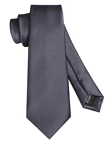 JEMYGINS Herren-Krawatte, einfarbig, 7 cm, für Business und Hochzeit, anthrazit, M JEMYGINS Herren-Krawatte, einfarbig, 7 cm, für Business und Hochzeit, anthrazit, M von JEMYGINS