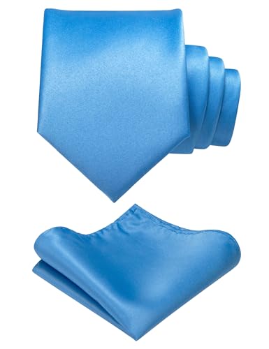 JEMYGINS Herren Krawatte mit Matte Oberfläche inklusive Einstecktuch Set in verschiedenen Farben Himmelblau JEMYGINS Herren Krawatte mit Matte Oberfläche inklusive Einstecktuch Set in verschiedenen Farben Himmelblau von JEMYGINS