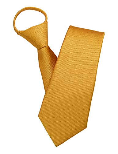 JEMYGINS Herren-Krawatte mit Reißverschluss – ein eleganter Look in wenigen Sekunden, gelb von JEMYGINS
