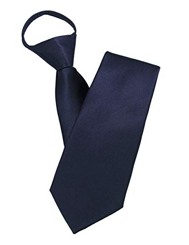 JEMYGINS Herren-Krawatte mit Reißverschluss – ein eleganter Look in wenigen Sekunden, marineblau von JEMYGINS