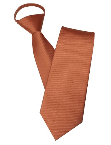 JEMYGINS Herren Reißverschlusskrawatte Rostfarbe Krawatte - Eleganter Look in Sekundenschnelle JEMYGINS Herren Reißverschlusskrawatte Rostfarbe Krawatte - Eleganter Look in Sekundenschnelle von JEMYGINS