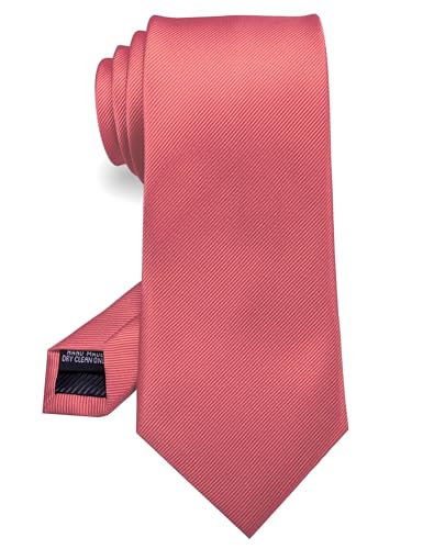 JEMYGINS Korallenrosa Handgenähte Krawatte for Herren - Arbeit,Party,Vatertag JEMYGINS Korallenrosa Handgenähte Krawatte for Herren - Arbeit,Party,Vatertag von JEMYGINS