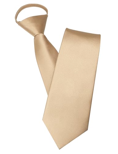 JEMYGINS Krawatte Herren mit Gummizug - Bereits Gebundene Krawatte Gelb Hochzeit Schlips von JEMYGINS