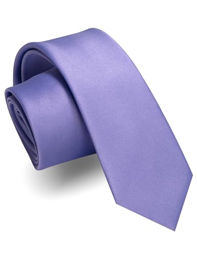 JEMYGINS Schmale Herren Matte Krawatte einfarbig in verschiedenen Farben 6cm Lavendelviolett JEMYGINS Schmale Herren Matte Krawatte einfarbig in verschiedenen Farben 6cm Lavendelviolett von JEMYGINS