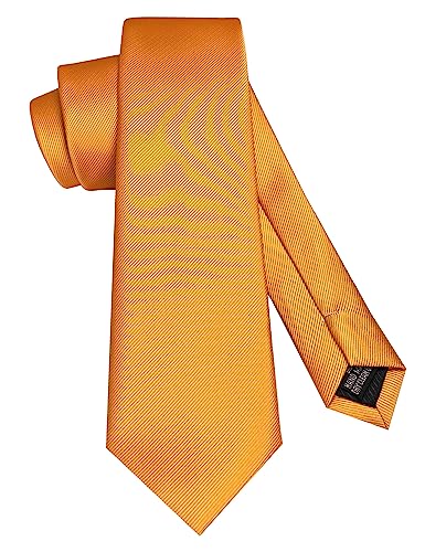JEMYGINS Schmale Krawatte für Herren, einfarbig, in verschiedenen Farben, 7 cm, goldfarben, S von JEMYGINS
