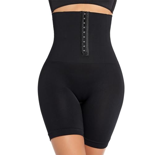 JENCVNL Bauchweg Unterhose Damen Hohe Taille Shapewear Nahtlose Miederhose Figurformende Unterwäsche Body Shaper Miederpants (3XL, Schwarz) von JENCVNL