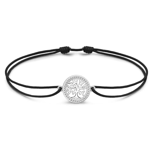 JENDEAR SHINE Fußkettchen für Damen 925er Sterling Silber Lebensbaum Fußkettchen, Verstellbare Handgemachte Seilkette, Sommer Strand Knöchelschmuck von JENDEAR SHINE