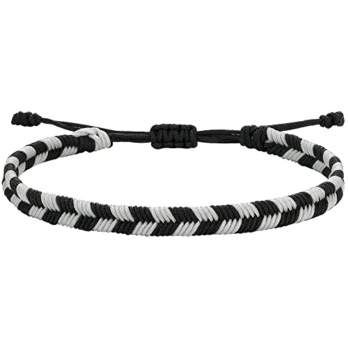 JENDEAR SHINE Geflochtenes Seil Armband für Herren, Verstellbares Handgeflochtenes Kariertes Armband, Geschenk für Herren. von JENDEAR SHINE