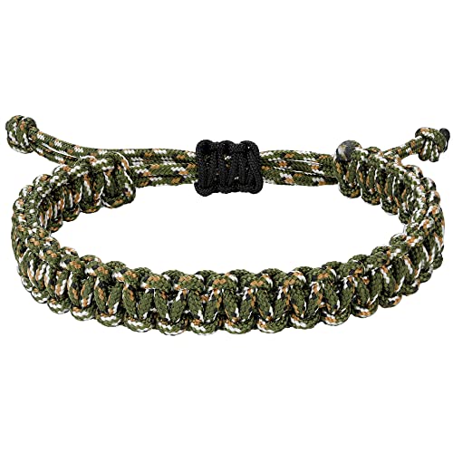 JENDEAR SHINE Nautisches Seil-Armband für Herren, Handgeflochtenes Paracord-Faden-Armband, Wasserdichtes, Verstellbares, Outdoor, Wandern, Surf. von JENDEAR SHINE