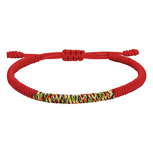 JENDEAR SHINE Tibetisches Armband Männer Damen Buddhistisches Armband Amulett Glaube Viel Glück Paar Freundschaftsgeschenk von JENDEAR SHINE