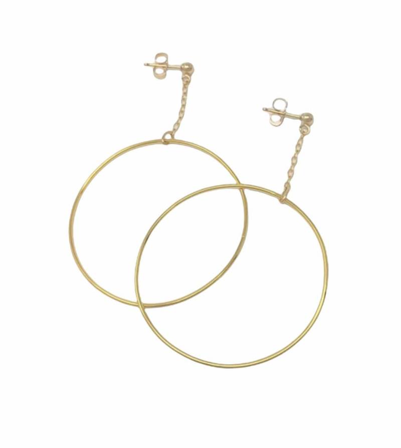 Ball Post Mit Hängenden Hoop Gold Fill Ohrring von JENNYandJUDE