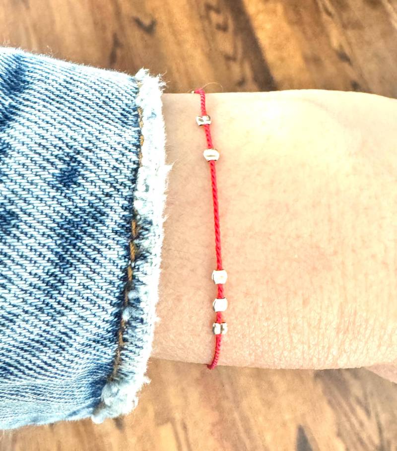 Seidenschnur Armband, Fußkettchen Oder Halskette - 14K Gold Fill, Roségold Sterling Silber Zierlicher Handgefertigter Schmuck Geschenk Für Sie von JENNYandJUDE