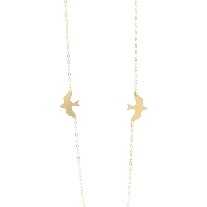 Zwei Taube Vogel Gold Fill Halskette Auch in Silber Und Roségold Füllwatte/Fly Zierliche Handgemachte Schmuck Geschenk Für Sie von JENNYandJUDE
