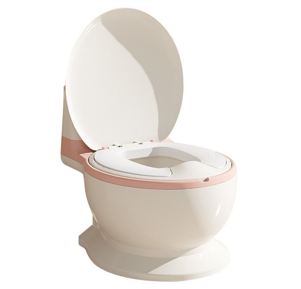 JEOBEST Toilettentrainer Töpfchen für Kinder mit Spülsound und Toilettenpapierhalter, Spritzschutz Simulation Töpfchentraining für Kleinkinder ab 1-3 JEOBEST Toilettentrainer Töpfchen für Kinder mit Spülsound und Toilettenpapierhalter, Spritzschutz Simulation Töpfchentraining für Kleinkinder ab 1-3 von JEOBEST