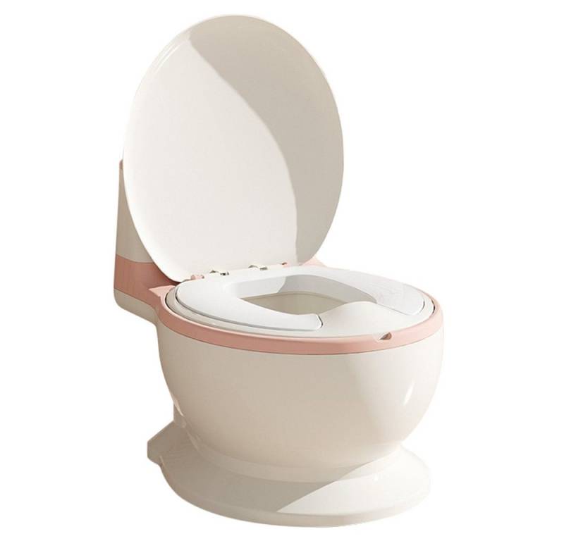 JEOBEST Toilettentrainer Töpfchen für Kinder mit Spülsound und Toilettenpapierhalter, Spritzschutz Simulation Töpfchentraining für Kleinkinder ab 1-3 JEOBEST Toilettentrainer Töpfchen für Kinder mit Spülsound und Toilettenpapierhalter, Spritzschutz Simulation Töpfchentraining für Kleinkinder ab 1-3 von JEOBEST