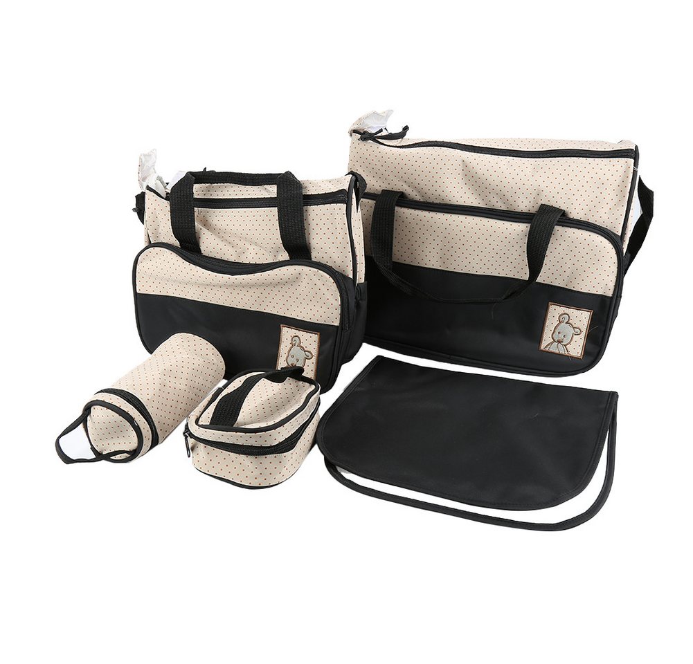 JEOBEST Wickeltasche 5er-Set Baby Wickeltasche Babytasche, Kinderwagen-Tasche, Henkeltasche, Tasche Mutter JEOBEST Wickeltasche 5er-Set Baby Wickeltasche Babytasche, Kinderwagen-Tasche, Henkeltasche, Tasche Mutter von JEOBEST