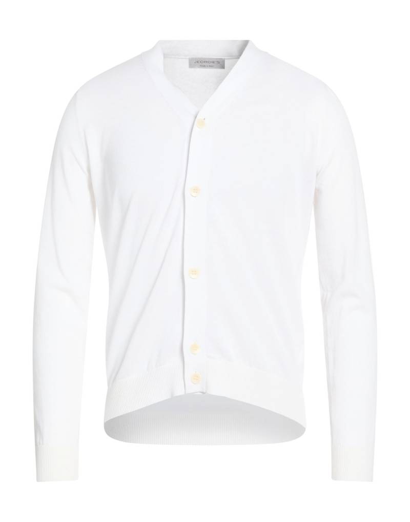 JEORDIE'S Strickjacke Herren Weiß von JEORDIE'S