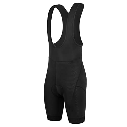 Fahrradhose Herren Trägerhose Sommer Radhose Mit Träger Radlerhose Gepolstert Atmungsaktiv MTB Hose Mit Sitzpolster Fahrradhose Kurz Bib Bike Shorts Gel von JEPOZRA