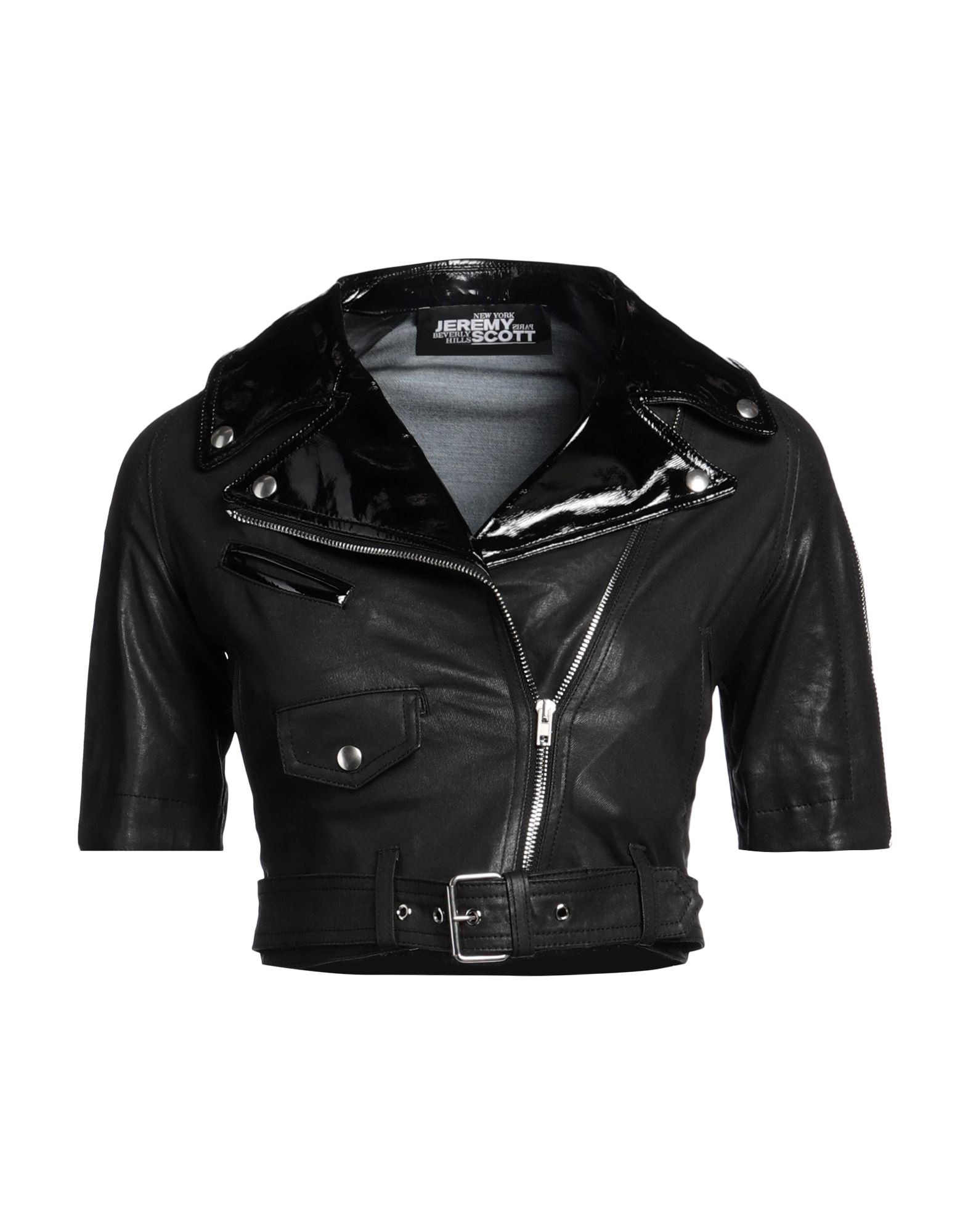 JEREMY SCOTT Jeansjacke/-mantel Damen Schwarz von JEREMY SCOTT