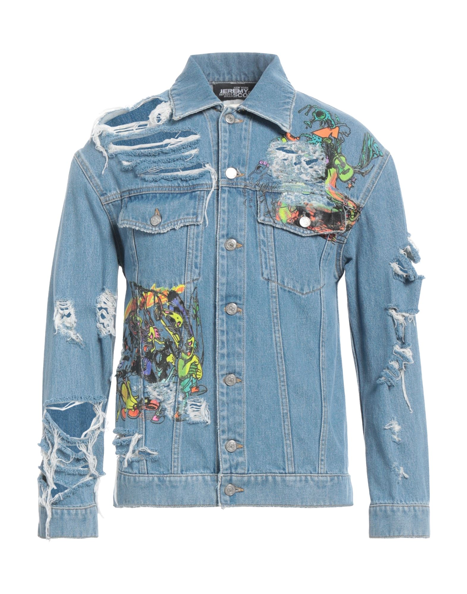 JEREMY SCOTT Jeansjacke/-mantel Herren Blau von JEREMY SCOTT