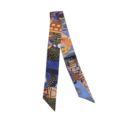 JERLA Schal aus 100% Maulbeerseide, Haarband, Handtaschengriff, Krawatte, Schal, Halstuch, Schal für Damen, Leopardenviolett, 33.5"×1.97" JERLA Schal aus 100% Maulbeerseide, Haarband, Handtaschengriff, Krawatte, Schal, Halstuch, Schal für Damen, Leopardenviolett, 33.5"×1.97" von JERLA