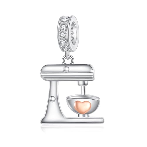 JERWLI Geschenke für Bäcker Sterling-Silber-Anhänger mit Bäcker-Motiv Schmuck für Bäcker und Backliebhaber von JERWLI