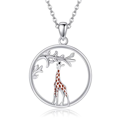 JERWLI Tier Halskette Sterling Silber Esel (Giraffe) von JERWLI
