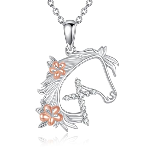 JERWLI Pferd Kreuz Halskette 925 Sterling Silber Pferde Anhänger Schmuck Geschenke für Frauen Damen Liebhaber JERWLI Pferd Kreuz Halskette 925 Sterling Silber Pferde Anhänger Schmuck Geschenke für Frauen Damen Liebhaber von JERWLI